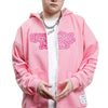 Y2K Zip Up Pink Hoodie