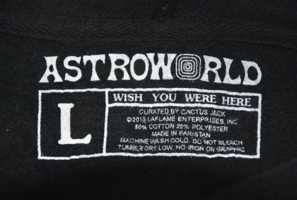 Astroworld Rainbow Embroidered Hoodie – "Wish You Were Here"