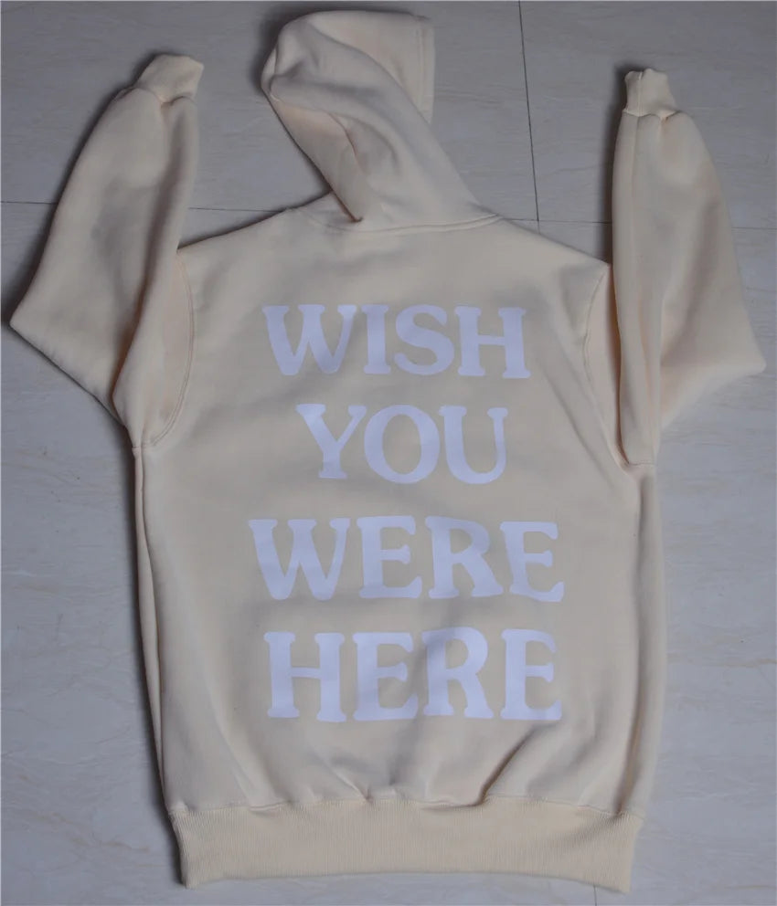 Astroworld Rainbow Embroidered Hoodie – "Wish You Were Here"