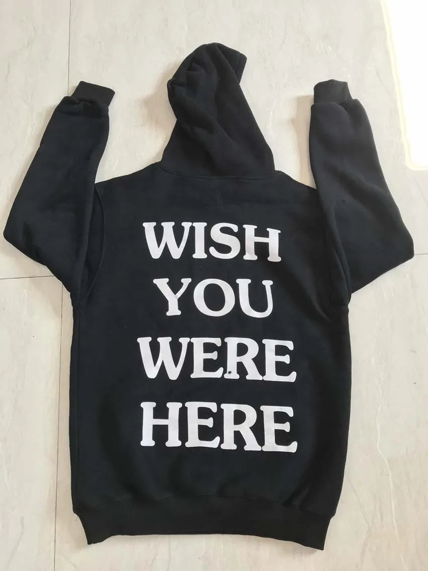 Astroworld Rainbow Embroidered Hoodie – "Wish You Were Here"