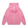 Y2K Zip Up Pink Hoodie