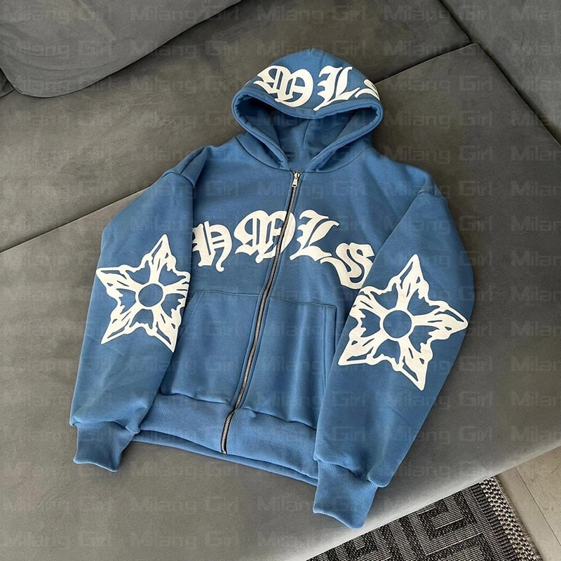 Snowflake Zip Hoodie